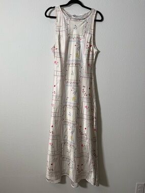 weworewhat sleeveless v-neck ruched linen midi dress Weworewhat Sleeveless V-Neck Ruched Midi Dress In Brown - 37% Off